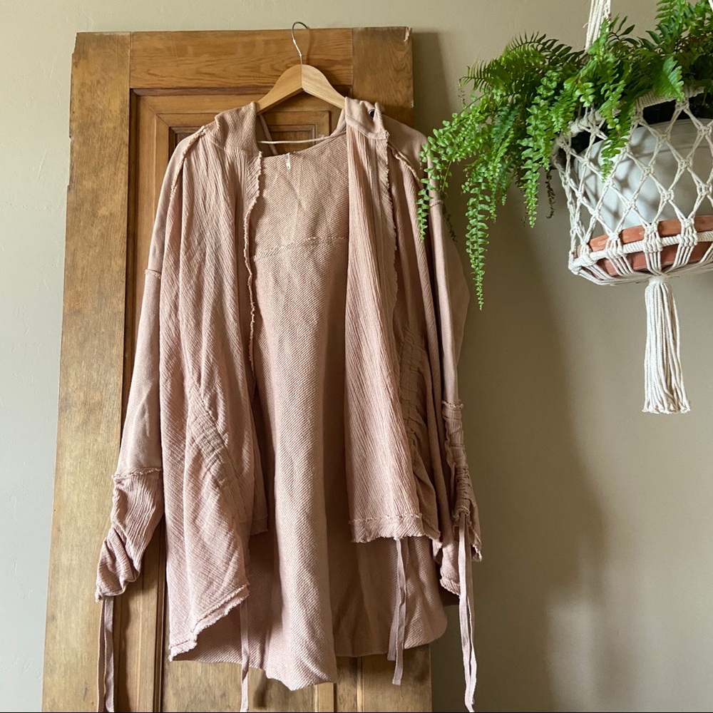 FREE PEOPLE Hooded Zip Up Jacket